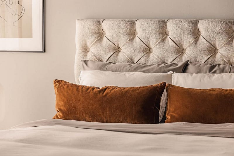 Oslo Lyx Sängpaket Kontinentalsäng 120x200 cm - Ljusbeige - Products - Möbler - Säng - Kontinentalsäng