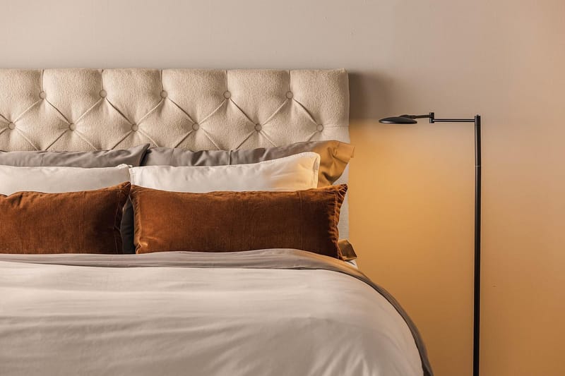 Oslo Lyx Sängpaket Kontinentalsäng 140x200 cm - Beige - Products - Möbler - Säng - Kontinentalsäng