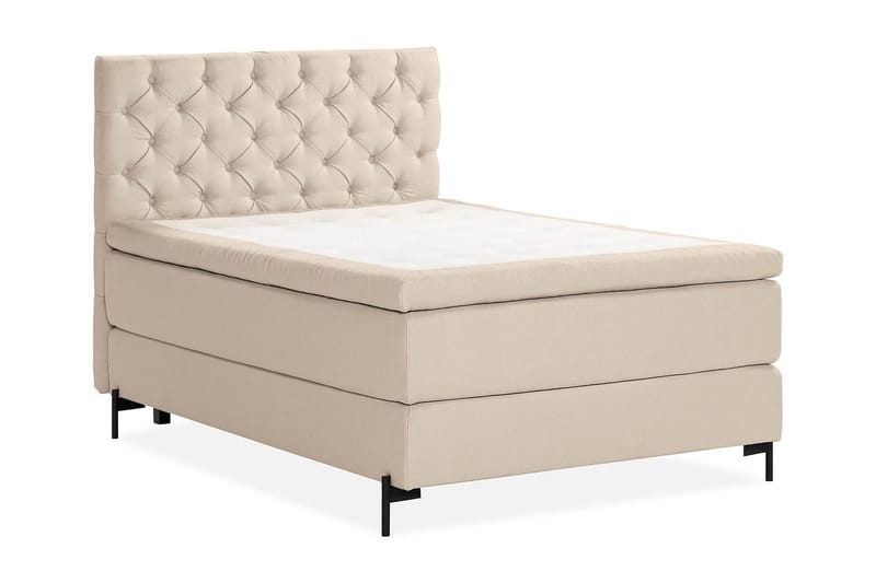 Oslo Lyx Sängpaket Kontinentalsäng 140x200 cm - Beige - Products - Möbler - Säng - Kontinentalsäng