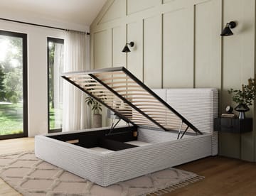 Pesillo Sängram med förvaring 140x200 cm - svart - Products - Möbler - Säng - Säng med förvaring