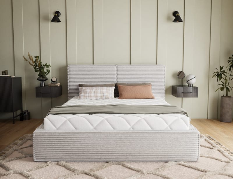 Pesillo Sängram med förvaring 140x200 cm - svart - Products - Möbler - Säng - Säng med förvaring