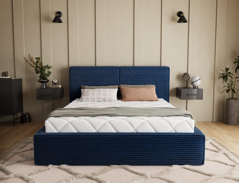 Pesillo Sängram med förvaring 160x200 cm - svart - Products - Möbler - Säng - Säng med förvaring