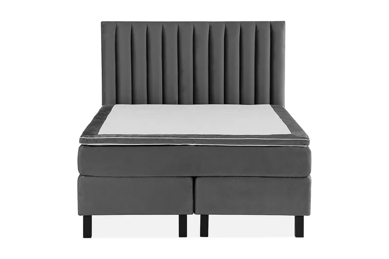 Princess Kontinentalsäng 120x200cm - Mörkgrå/Sammet - Products - Möbler - Säng - Enkelsäng