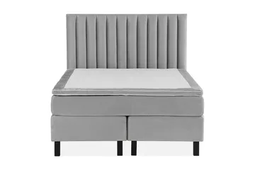 Princess Kontinentalsäng 140x200 cm - Ljusgrå/Sammet - Products - Möbler - Säng - Kontinentalsäng