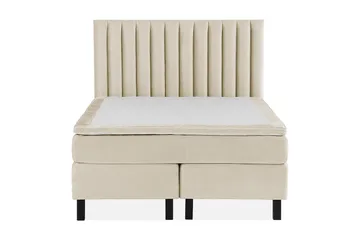 Princess Kontinentalsäng 140x200cm - Beige/Sammet - Products - Möbler - Säng - Kontinentalsäng