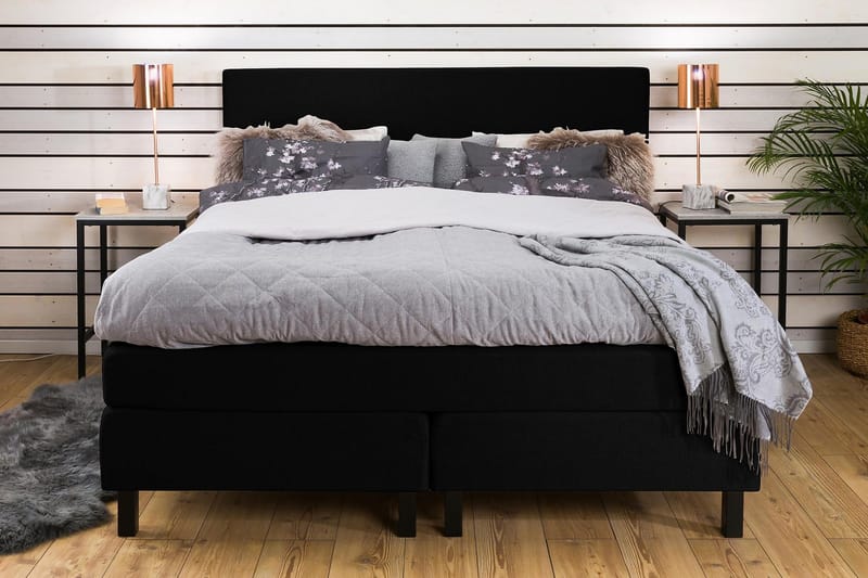 Princess Kontinentalsäng 160x200cm - Svart - Products - Möbler - Säng - Kontinentalsäng