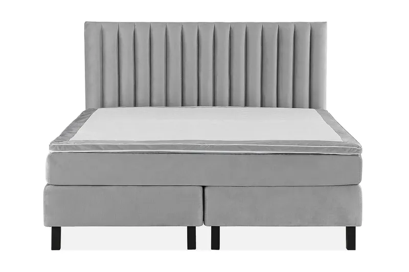 Princess Kontinentalsäng 180x200cm - Ljusgrå/Sammet - Products - Möbler - Säng - Kontinentalsäng