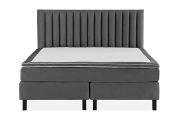 Princess Kontinentalsäng 180x200cm - Mörkgrå/Sammet - Products - Möbler - Säng - Kontinentalsäng