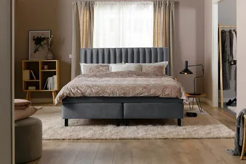 Princess Kontinentalsäng 180x200cm - Mörkgrå/Sammet - Products - Möbler - Säng - Kontinentalsäng