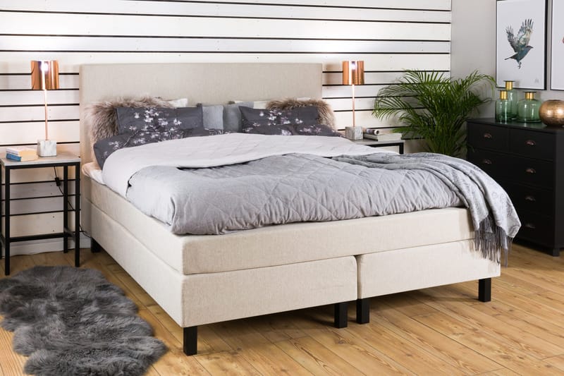 Princess Sängpaket 180x200cm - Beige - Products - Möbler - Säng - Kontinentalsäng