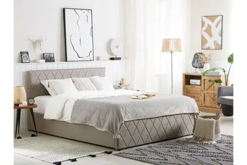 Rochefort Förvaringssäng 140x200 cm - Konstläder/Grå - Products - Möbler - Säng - Säng med förvaring