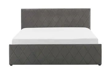 Rochefort Förvaringssäng 160x200 cm - Sammet/Grå - Products - Möbler - Säng - Säng med förvaring