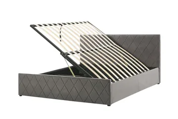 Rochefort Förvaringssäng 180x200 cm - Sammet/Grå - Products - Möbler - Säng - Säng med förvaring