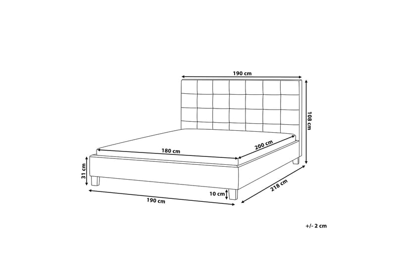 Rochelle Dubbelsäng 180|200 cm - Grå - Products - Möbler - Säng - Dubbelsäng