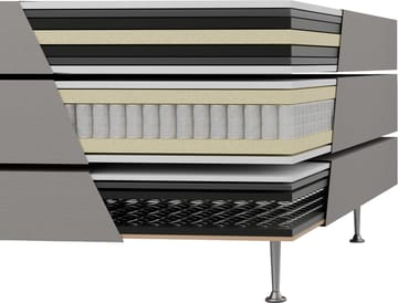 Säng 120 x 200 cm + sänggavel - Dream - beige - Products - Möbler - Säng - Enkelsäng