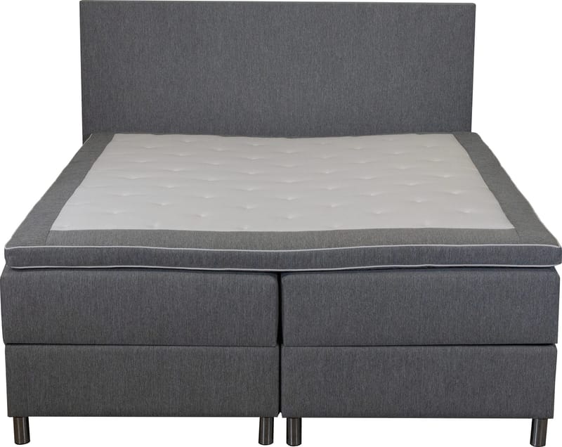 Säng 160x200 cm med förvaring grå - ljusgrå - Products - Möbler - Säng - Säng med förvaring