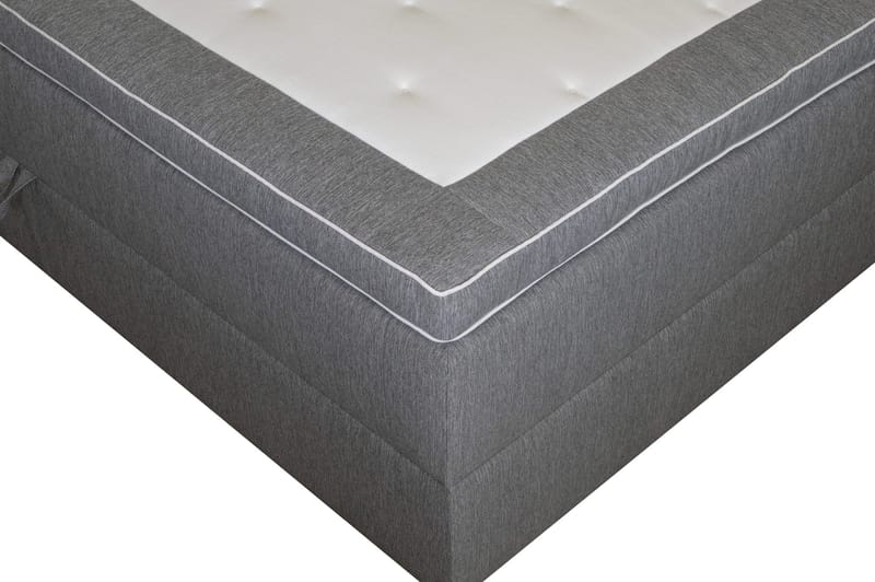 Säng 160x200 cm med förvaring grå - ljusgrå - Products - Möbler - Säng - Säng med förvaring