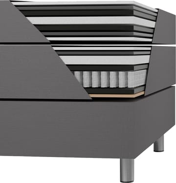 Säng 160x200 cm med förvaring grå - ljusgrå - Products - Möbler - Säng - Säng med förvaring