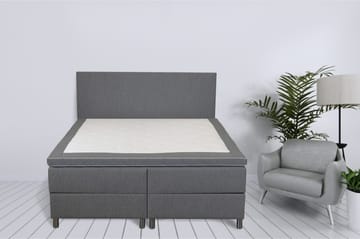 Säng 160x200 cm med förvaring grå - ljusgrå - Products - Möbler - Säng - Säng med förvaring