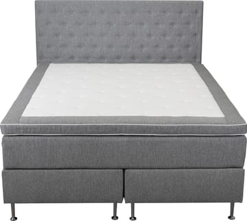 Säng 180x200 cm grå pocket 5 zoner - grey zeugma v149 - Products - Möbler - Säng - Kontinentalsäng