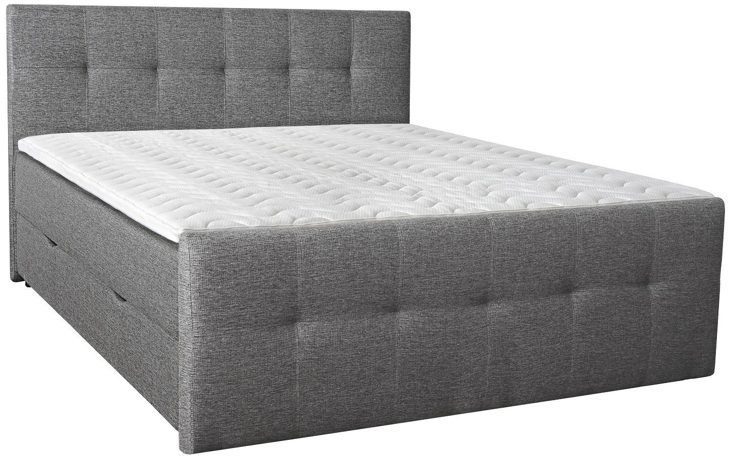 Säng med förvaring 180x200 cm - Grå