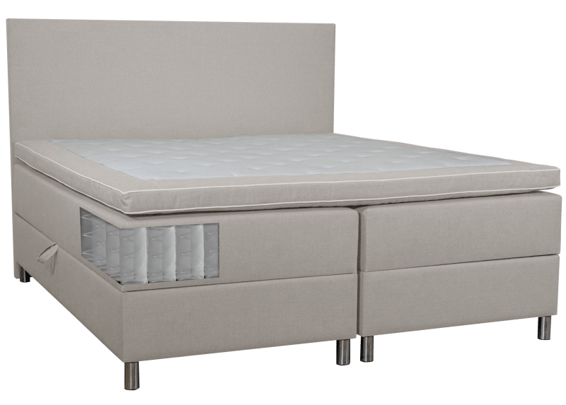 Säng med förvaring beige 160x200 cm - beige - Products - Möbler - Säng - Säng med förvaring