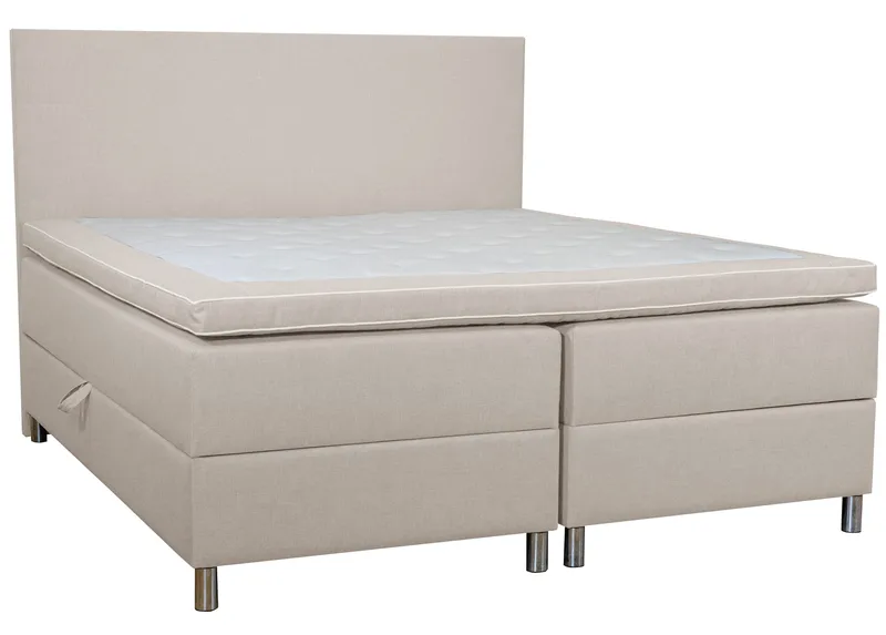 Säng med förvaring beige boxbed 180x200 cm - Beige - Products - Möbler - Säng - Säng med förvaring