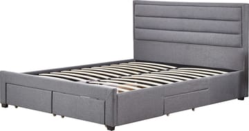 Sängram Älmhult Grå med Förvaringslådor - 180 x 200 cm - Products - Möbler - Säng - Säng med förvaring