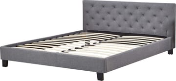 Sängram 180 x 200 cm - Grå - Inklusive sänggavel - Grå - Products - Möbler - Säng - Sängram & sängstomme