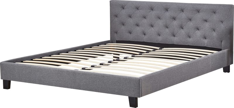 Sängram 180 x 200 cm - Grå - Inklusive sänggavel - Grå - Products - Möbler - Säng - Sängram & sängstomme