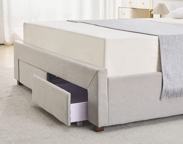 Sängram Vaxö med Förvaring 180x200 cm - Grå - Products - Möbler - Säng - Säng med förvaring