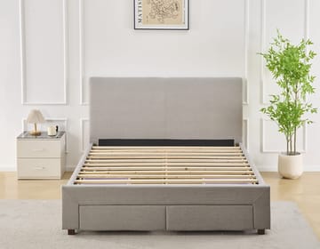 Sängram Vaxö med Förvaring 180x200 cm - Grå - Products - Möbler - Säng - Säng med förvaring