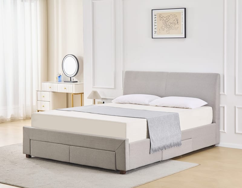 Sängram Vaxö med Förvaring 180x200 cm - Grå - Products - Möbler - Säng - Säng med förvaring