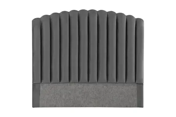 Davia Sänggavel 120 cm - Mörkgrå/Sammet - Products - Möbler - Säng - Sängtillbehör & sänggavel - Sänggavel