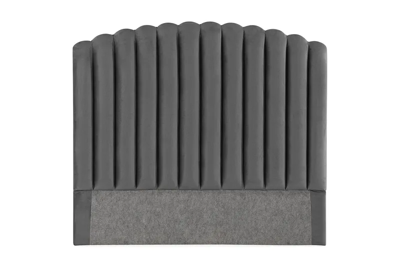 Davia Sänggavel 120 cm - Mörkgrå/Sammet - Products - Möbler - Säng - Sängtillbehör & sänggavel - Sänggavel