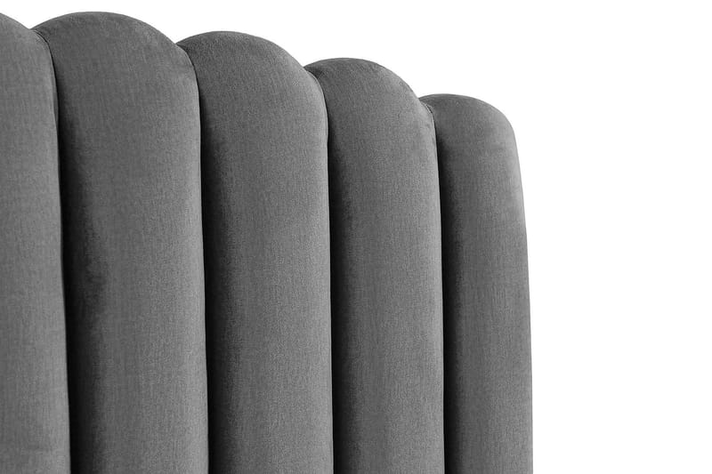 Davia Sänggavel 140 cm - Mörkgrå/Sammet - Products - Möbler - Säng - Sängtillbehör & sänggavel - Sänggavel