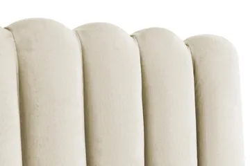 Davia Sänggavel Sammet 160 cm - Beige - Products - Möbler - Säng - Sängtillbehör & sänggavel - Sänggavel