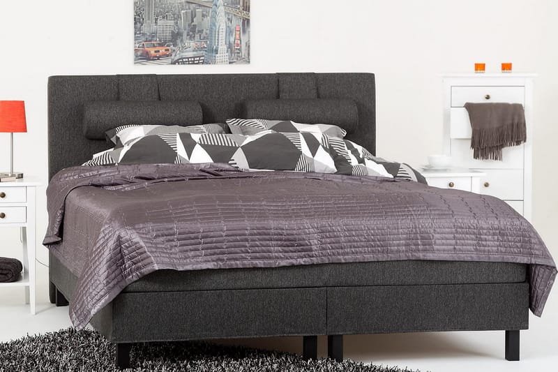 Lucky Sänggavel Slät 150 cm - Svart/Grå - Products - Möbler - Säng - Sängtillbehör & sänggavel - Sänggavel