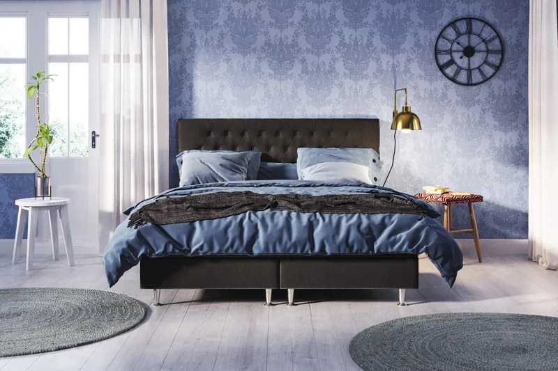 Meja Diamant Sänggavel 140x120 - Svart - Products - Möbler - Säng - Sängtillbehör & sänggavel - Sänggavel