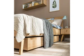 Nature Sänglåda Natur/Vit - VOX - Products - Möbler - Säng - Sängtillbehör & sänggavel - Sängförvaring