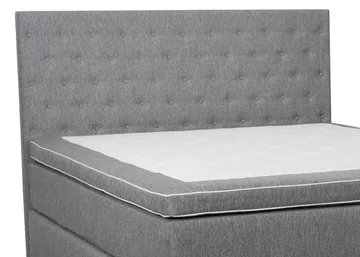 Sänggavel med Knappar 130 cm Hög Grå - 160 cm - Products - Möbler - Säng - Sängtillbehör & sänggavel - Sänggavel