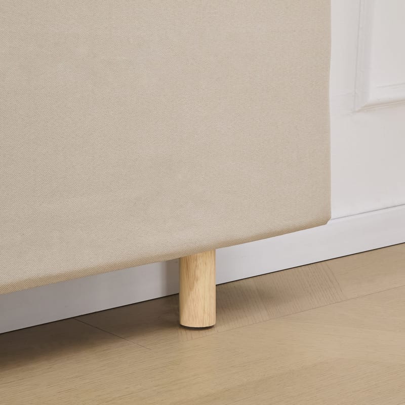Sänggavel med nackkuddar 160 x 125 cm - Beige - Beige - Products - Möbler - Säng - Sängtillbehör & sänggavel - Sänggavel