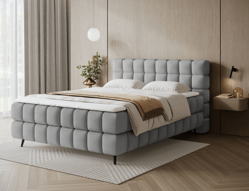 Sabeno Sängpaket Bubblig Kontinentalsäng med förvaring 140x200 cm - Calmora 04 - Products - Möbler - Säng - Säng med förvaring