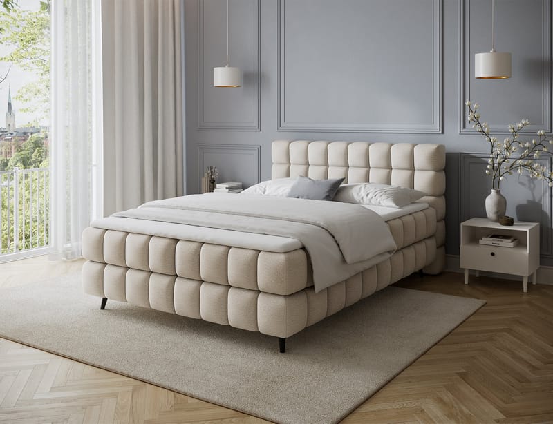 Sabeno Sängpaket Bubblig Kontinentalsäng med förvaring 140x200 cm - Royal 18 - Products - Möbler - Säng - Säng med förvaring