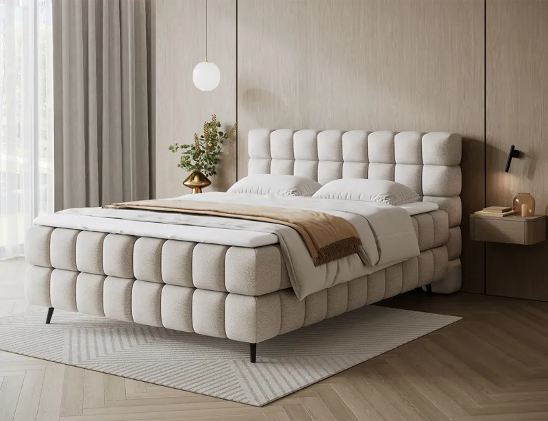 Sabeno Sängpaket Bubblig Kontinentalsäng med förvaring 140x200 cm - Royal 18 - Products - Möbler - Säng - Säng med förvaring