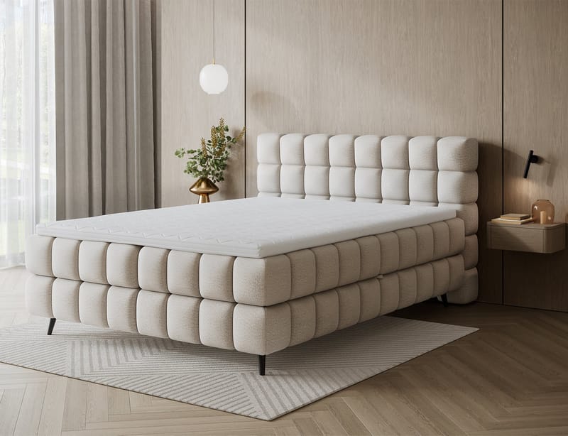 Sabeno Sängpaket Bubblig Kontinentalsäng med förvaring 140x200 cm - Royal 18 - Products - Möbler - Säng - Säng med förvaring