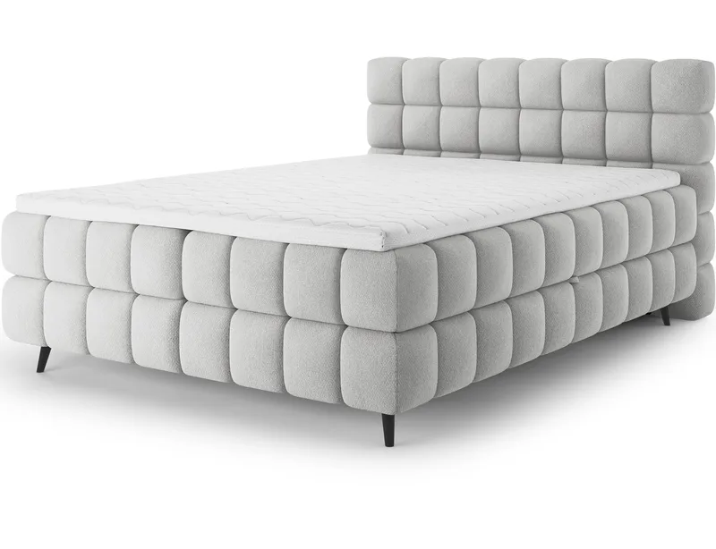 Sabeno Sängpaket Bubblig Kontinentalsäng med förvaring 140x200 cm, Tonall 03