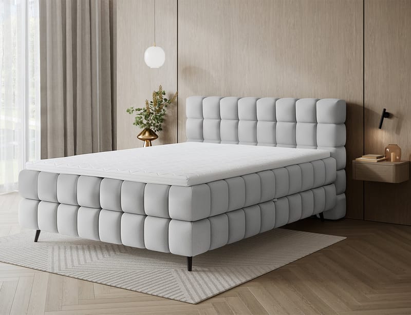 Sabeno Sängpaket Bubblig Kontinentalsäng med förvaring 140x200 cm - Tonall 03 - Products - Möbler - Säng - Säng med förvaring