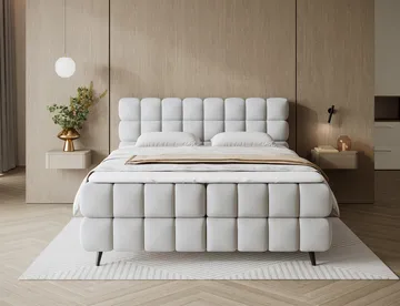 Sabeno Sängpaket Bubblig Kontinentalsäng med förvaring 140x200 cm - Tonall 03 - Products - Möbler - Säng - Säng med förvaring
