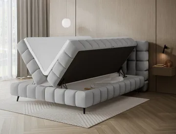 Sabeno Sängpaket Bubblig Kontinentalsäng med förvaring 140x200 cm - Tonall 03 - Products - Möbler - Säng - Säng med förvaring